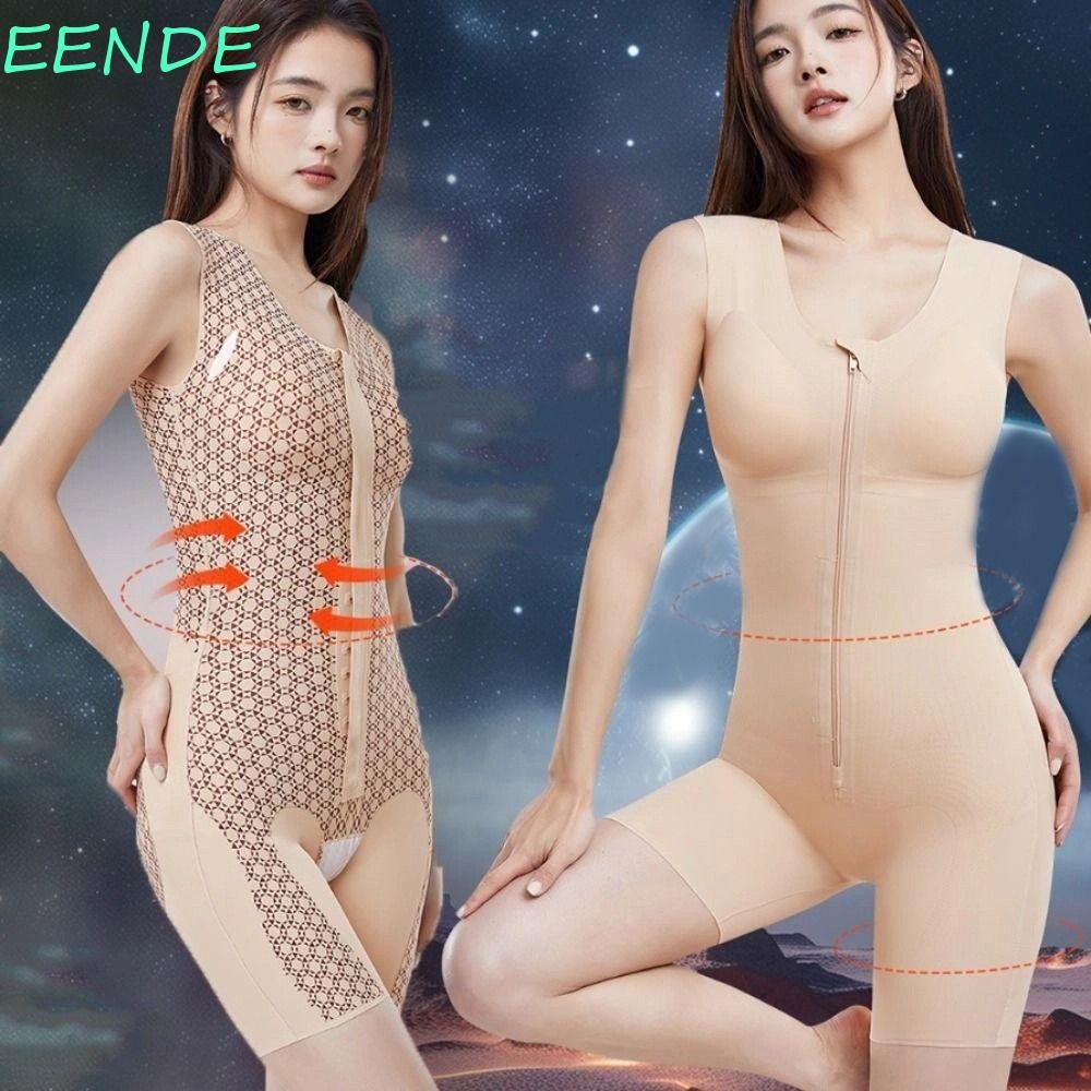 EENDE หลังคลอด Body Shaper ชุดชั้นใน Butt Lifter บอดี้สูท Breathable Seamless Belly Contracting Push Up Tummy Control Jumpsuits โยคะ