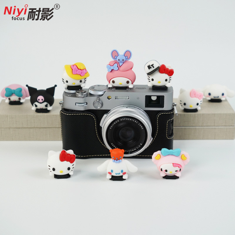 กล้อง เอสแอลอาร์ ฝาครอบรองเท้าร้อน ฝาปิดฮอทชูกันฝุ่นการ์ตูนตัวป้องกันกล้องมิเรอร์เลสครอบคลุม 