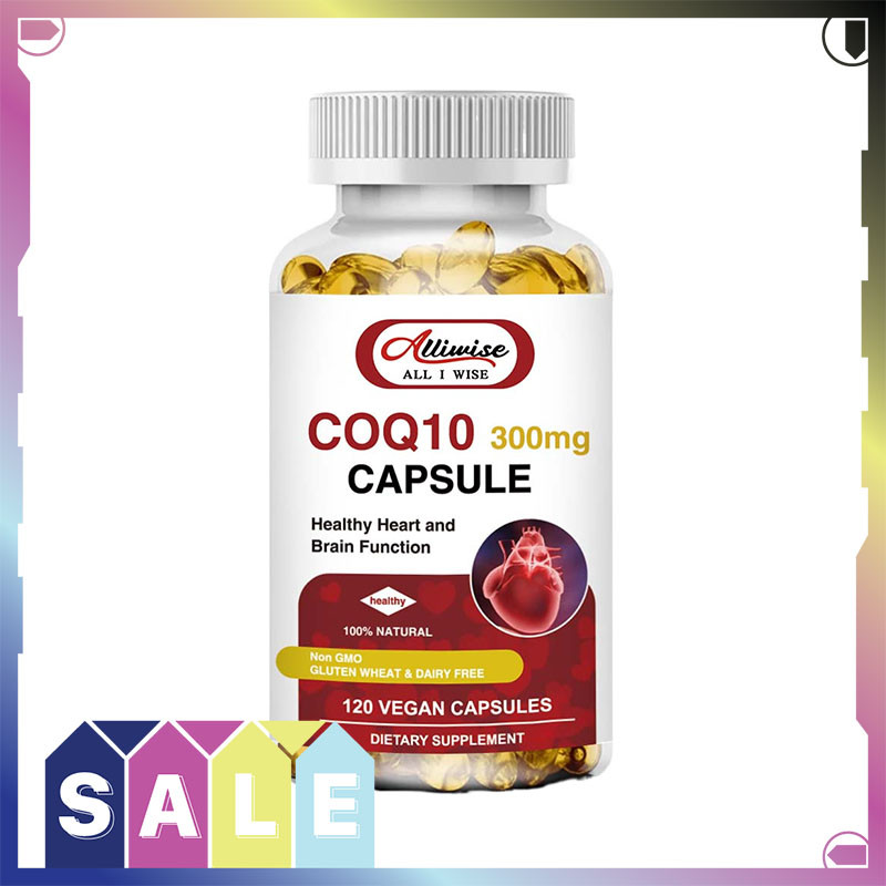 Alliwise CoQ10 300mg Capsules เพื่อสุขภาพหลอดเลือดและหัวใจ เสริมสร้างสุขภาพประสาทและกล้ามเนื้อ