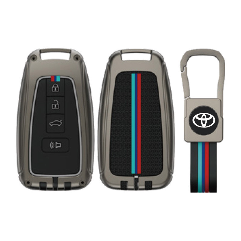 [ของขวัญหรูหรา] พวงกุญแจครอบกุญแจ Toyota สําหรับ Toyota Camry Corolla Cross CH-R (2/3/4 ปุ่ม)