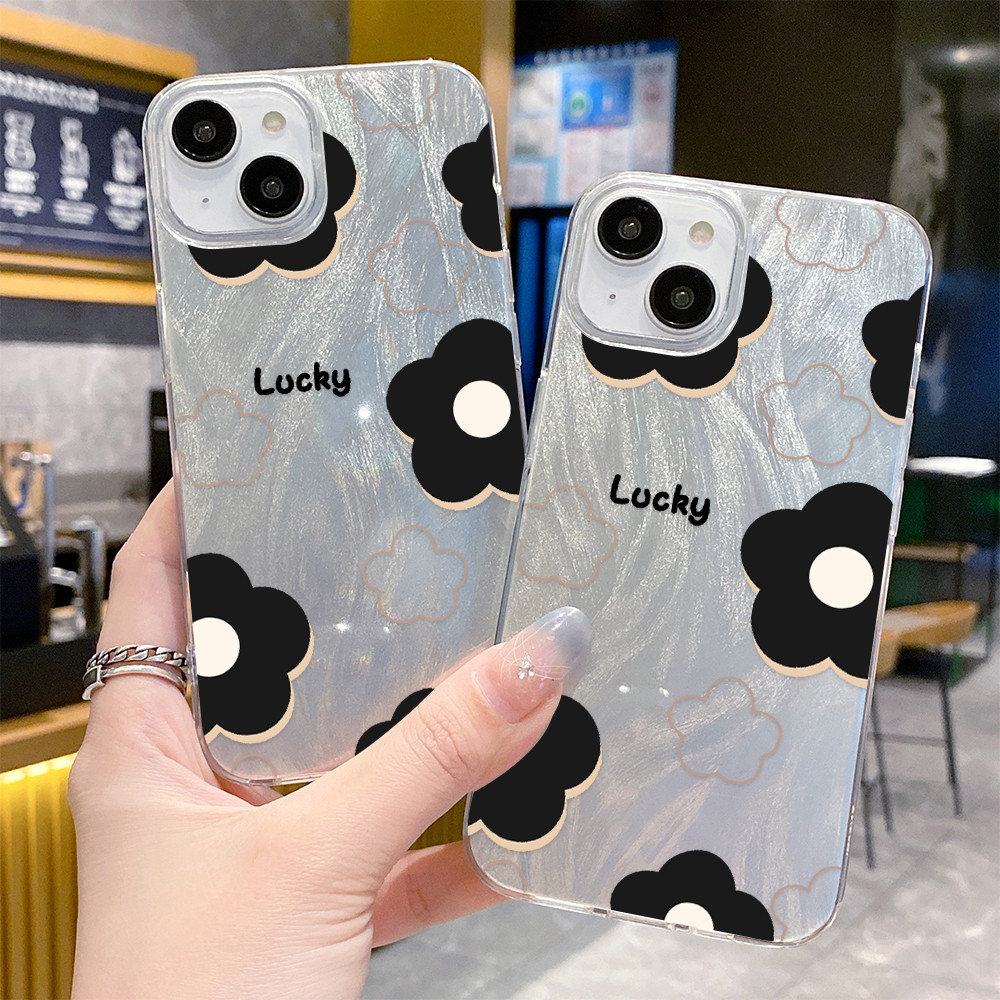 จัดส่งในพื้นที่ เคสมีความเงางามของขนนก มันวาว น่าทึ่ง For IPhone16 14 13 12 11 6 7 8 plus Pro Promax X XR XSMAX  YSK019