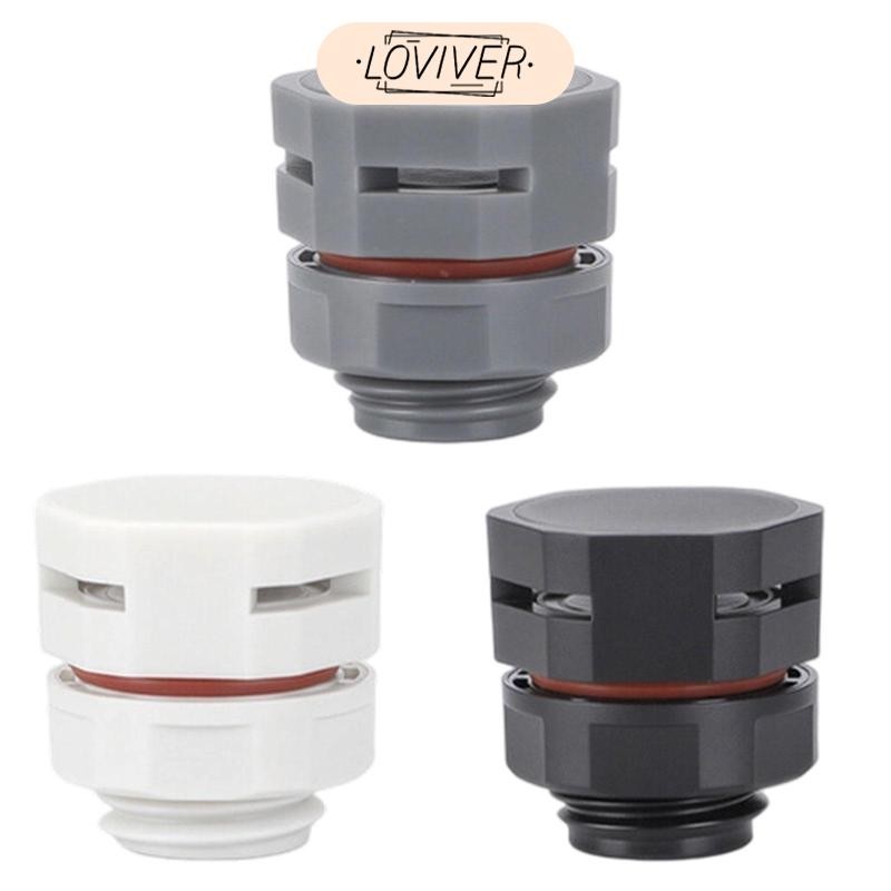 LOVIVER Breather Screw Air Vent กันน้ําความชื้นและความดันระเบียบสําหรับตู้ไฟฟ้ากลางแจ้ง M12x1.5 สกรูระบาย