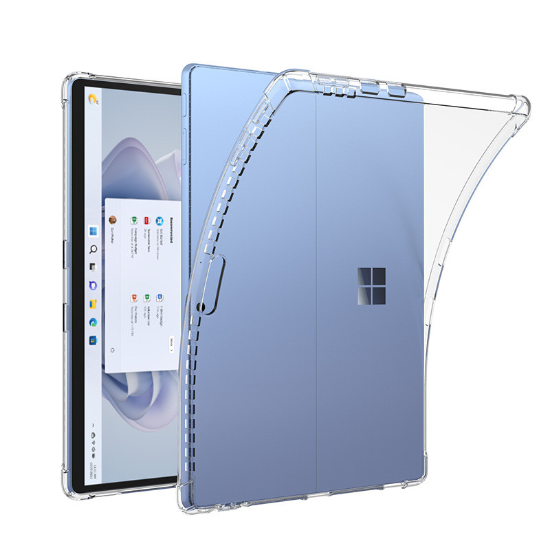 สําหรับ Microsoft Surface Pro 11 10 9 8 7 6 5 4 Slim Clear Case สําหรับ Funda Surface Pro 12 2025 กรณีโปร่งใส TPU ซิลิโคนกันกระแทกแท็บเล็ต