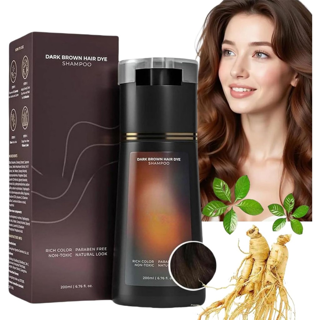 Polar Hair Dye Shampoo,Dark Brown Hair Care,Pol/ar Hair Care,Color Shampo/o สําหรับสีเทา H/air,3 in 