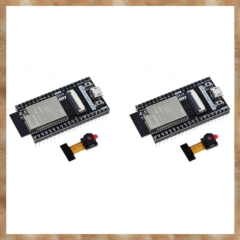 [KYG] 2X ESP32 CAM บอร์ดพัฒนา ESP32-WROVER-DEV CH340C โมดูล Wifi พร้อมกล้อง OV2640 ESP32-CAM ESP32-W