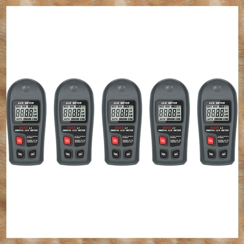 [KYG] 5X L1 Lux Meter Digital Illuminometer 0-200,000lux LCD Pocket Light Meter Lux/FC วัดเซนเซอร์ทด