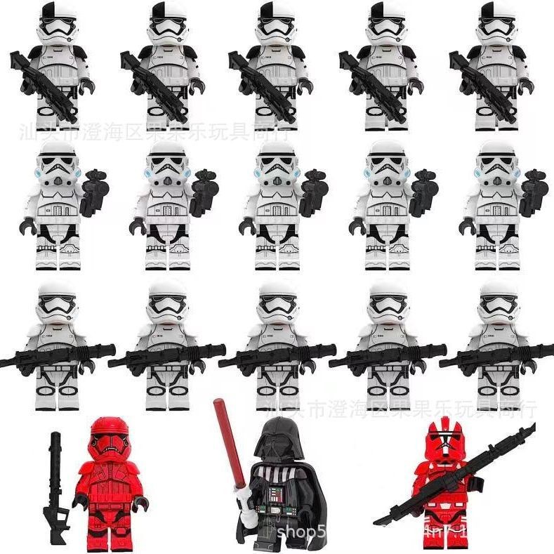 เข้ากันได้กับ Lego 18 Planet Series สีดํา Samurai Legion Building Block Minifigures เด็กประกอบของเล่