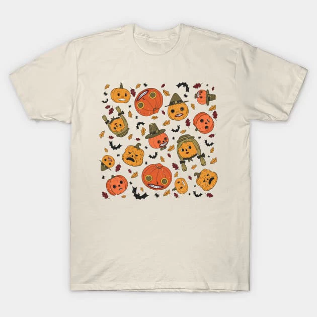 เสื้อยืด Vintage Over the Garden Wall Halloween Pattern