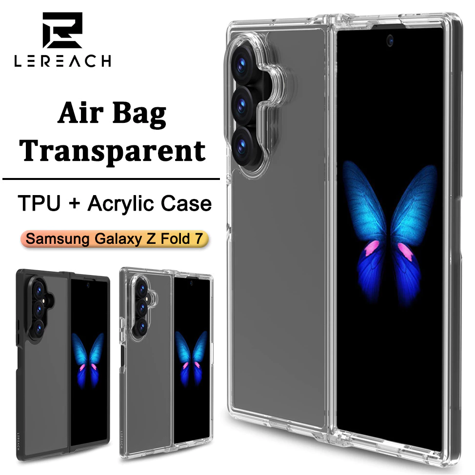 Lereach Crystal Clear เคสโทรศัพท์สําหรับ Samsung Galaxy Z Fold 8 Ultrta / Flip 8 / Fold 7 Fold 6 / Flip 6 7 FE - กันกระแทกบางเฉียบ | Anti-Scratch