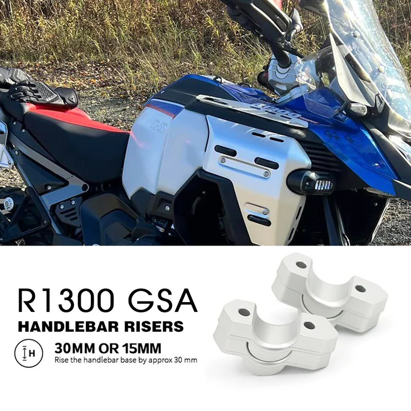 รถจักรยานยนต์Handlebar RiserสําหรับBMW R1300GSอุปกรณ์เสริมผจญภัยR 1300 GSAยกHandlebar CLAMPขยายอะแดป