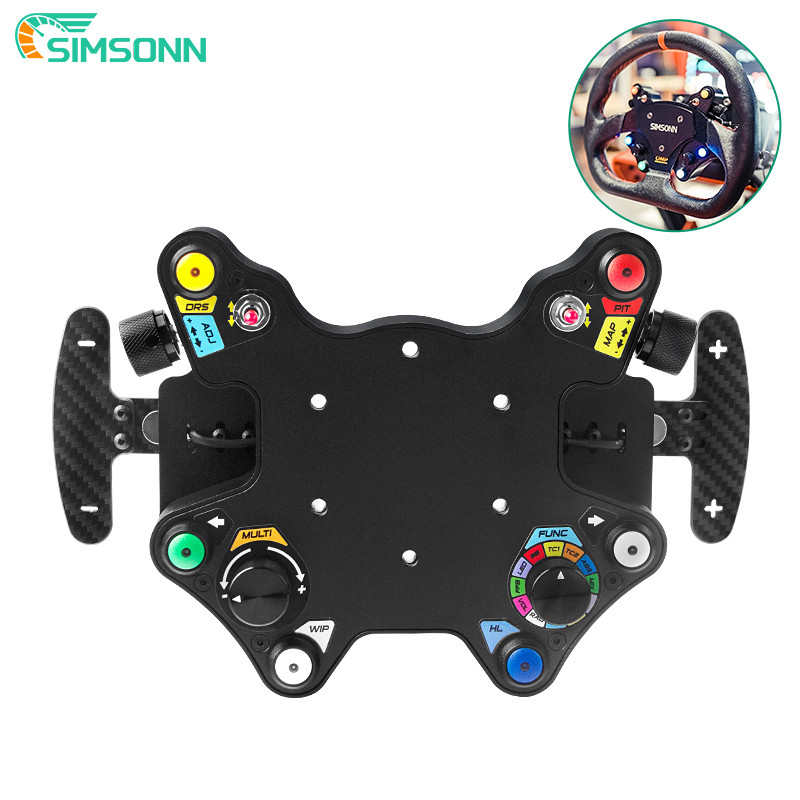 SIMSONN PC Simracing พวงมาลัยปุ่ม LED กล่องเครื่องมือเกียร์ Shift Knob สําหรับ Logitech G29 Thrustma