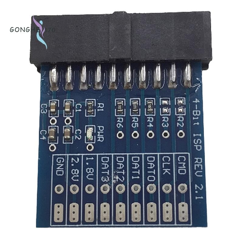 [gonghe370]อะแดปเตอร์ใหม่ JTAG , ISP 4-BIT ISP REV 2.1 สําหรับ Easy Jtag Plus Box / เครื่องมือ ESAYJ