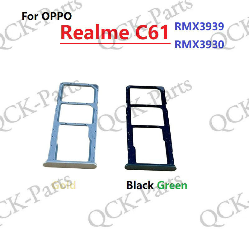 ซิมการ์ดถาดสําหรับ OPPO Realme C61 RMX3939 RMX3930 ซิมการ์ดสล็อตถาดผู้ถืออะแดปเตอร์อะไหล่