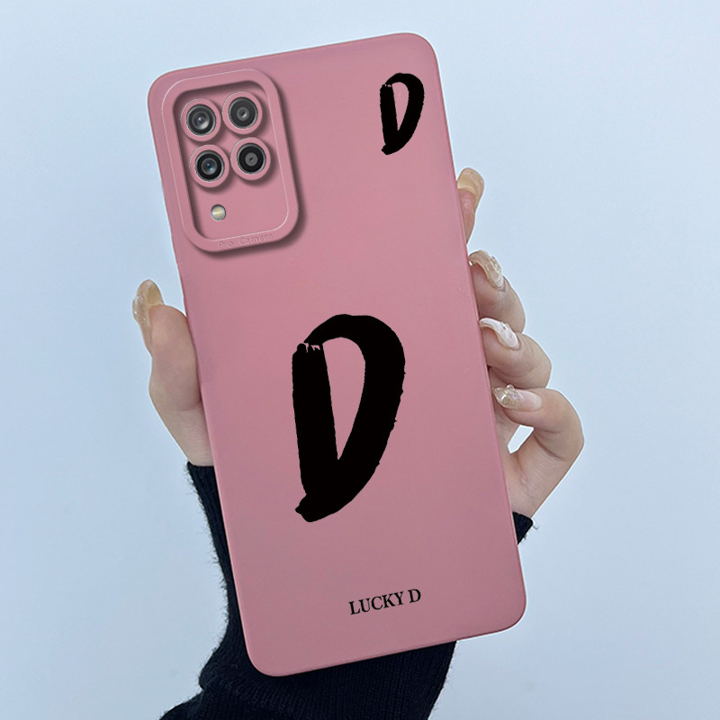 สําหรับ Samsung Galaxy A12 SM-A125F กรณี Lucky จดหมายเริ่มต้นคู่ซิลิโคนนุ่มกันชนโทรศัพท์สําหรับ SamsungA12 M12 ปลอก 6.5 นิ้ว - รูปที่ 5