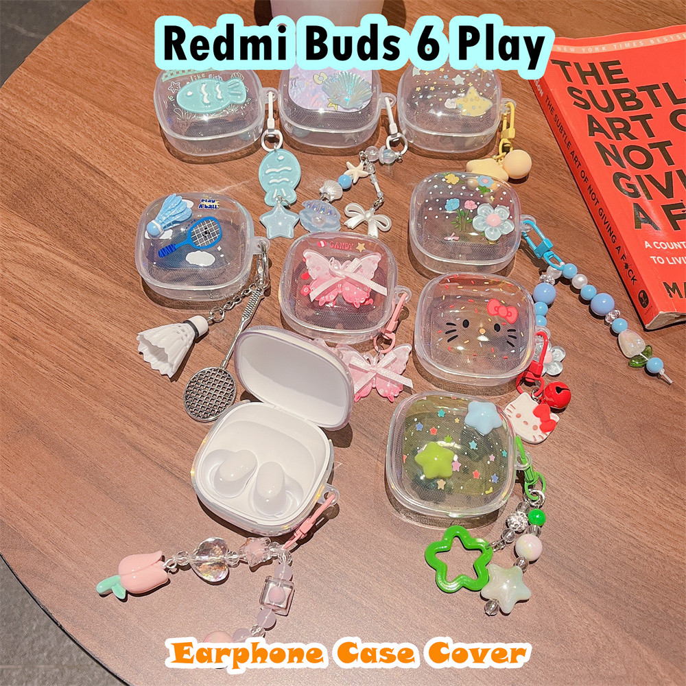 คุณภาพสูงสําหรับ Redmi Buds 6 Play Case สไตล์ฤดูร้อนการ์ตูนซิลิโคนอ่อนนุ่มหูฟังกรณีปลอกฝาครอบ - รูปที่ 5