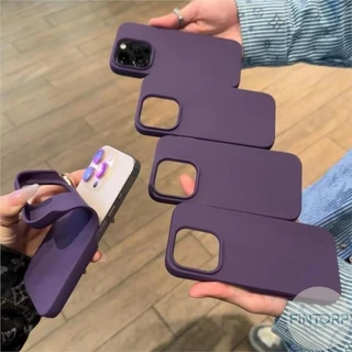 Simple สีทึบ Matte Silicon เคสโทรศัพท์สําหรับ IPhone 11 15 16 Pro Max 12 14 13 Promax Ultra Thin Soft ฝาหลัง