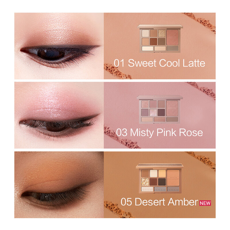 Carslan Silky Twinkle Comprehensive Palette 18g คาร์สแลน พาเลทอายแชโดว์ 10 เฉดสี. - รูปที่ 3