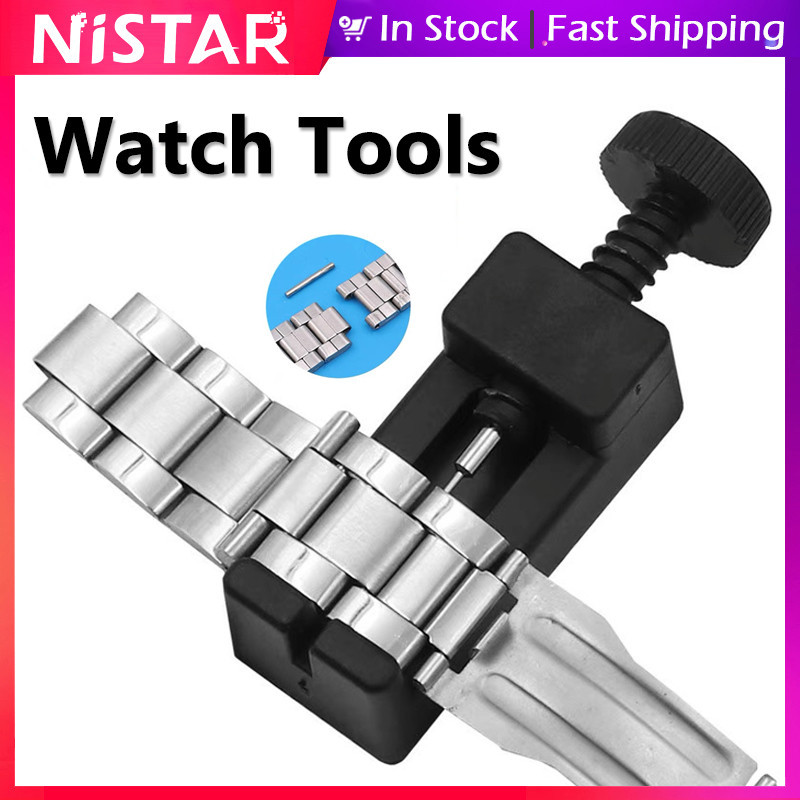 Nistar Watchband เครื่องมือนาฬิกาสายซ่อม Detaching อุปกรณ์ชุด Disassembly Watch Band Opener ปรับเครื่องมือนาฬิกาอุปกรณ์เสริม,สร้อยข้อมือยาว Link Pins Remover ซ่อมชุดเครื่องมือ