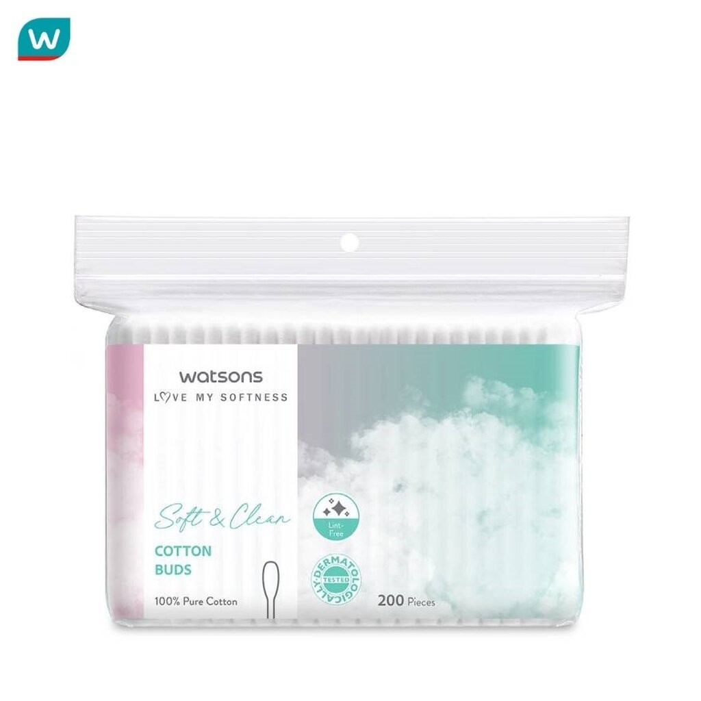 Watsons วัตสันสำลีก้าน 200ก้าน.