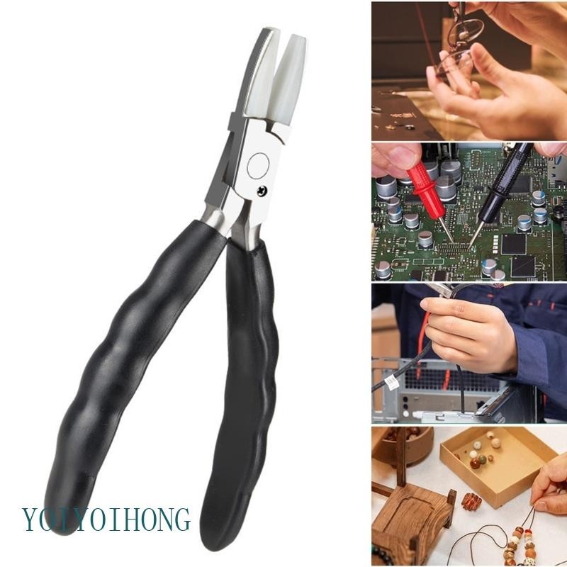 Yoi คีมจมูกเครื่องประดับทําเครื่องมือ Looping Plier เข็มคีมจมูกลวดดัดคีมสําหรับหัตถกรรมผู้ที่ชื่นชอบ