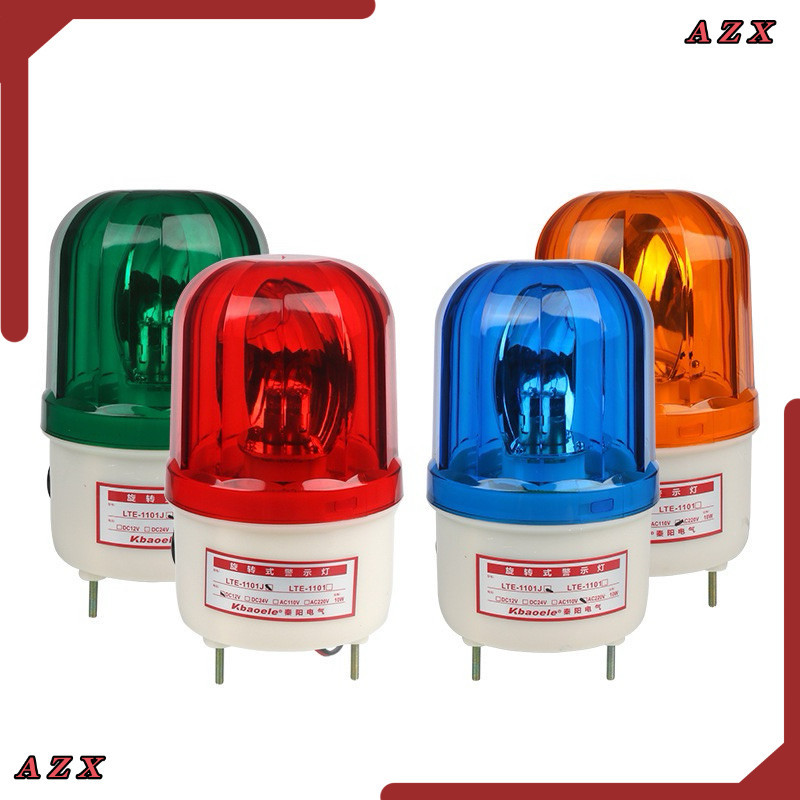 ใน กทม LTE1101 Ite1101 ไฟไซเรน ไฟฉุกเฉิน มีไฟ มีเสียง LTE-1101J 12v หลอดใส้ จานหมุน  24v 220v  แดง เ