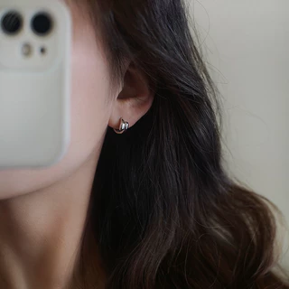 Sweet Girls Water Drop Siver Gold Buckle Piercing ต่างหูหู Studs อุปกรณ์เสริม