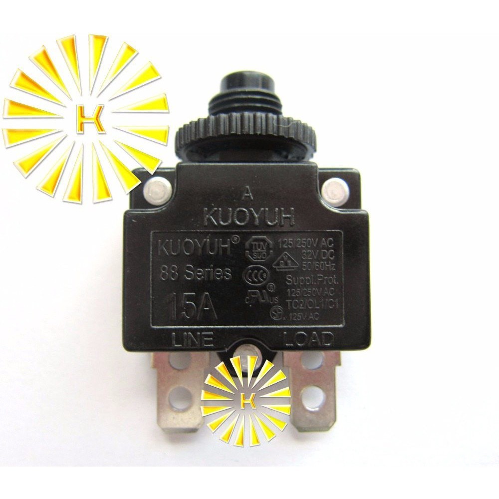 ❇10PCS x 88 Series 3A 5A 6A 7A 8A 9A 10A 12A 15A Circuit Breaker Overload Switch Over Current Protec