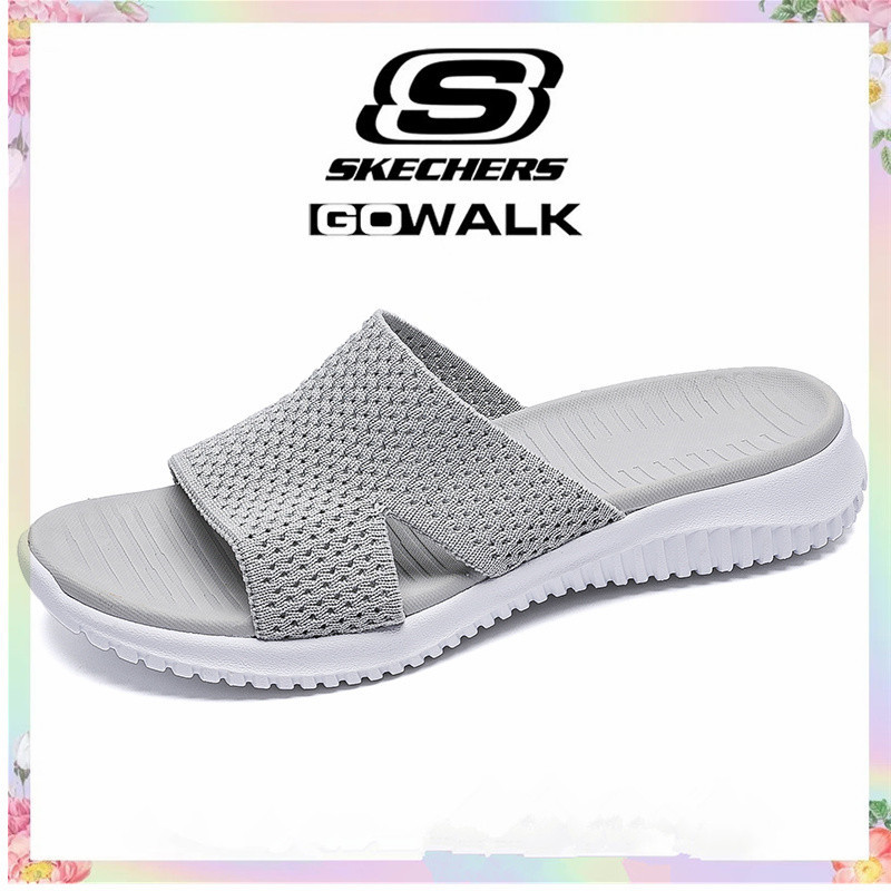 รองเท้าแตะสตรี Sketchers ทำจากหนังคุณภาพ รองเท้าลำลองสำหรับผู้หญิง