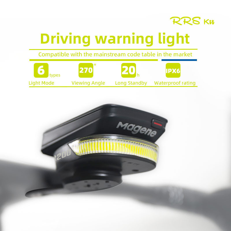 Rrskit FR200 USB Recharge Out-Front Light สําหรับ Garmin Compatible Flash Lighting