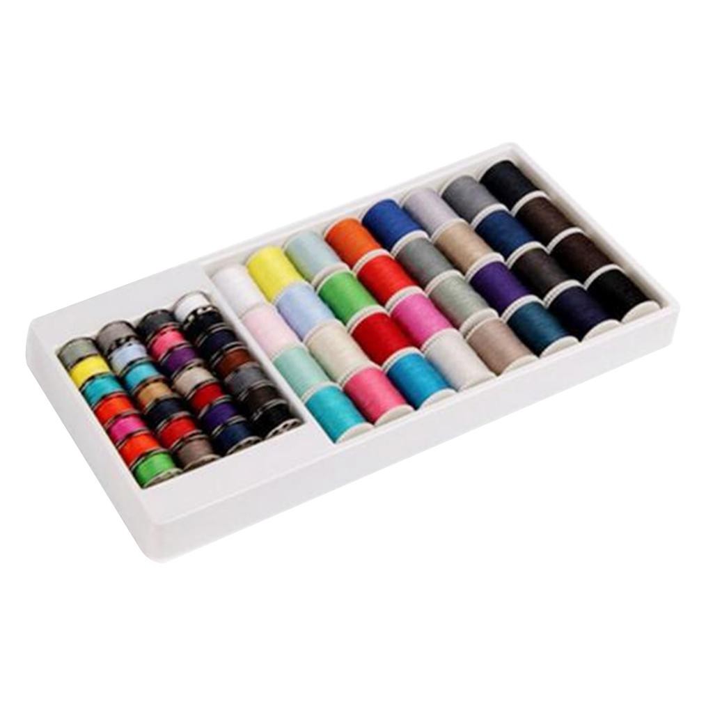 [Lszcx6l] ชุดด้ายสารพัน 60 ชิ้นชุด Spool Bobbin Kit Reel ด้ายเย็บผ้ามือ