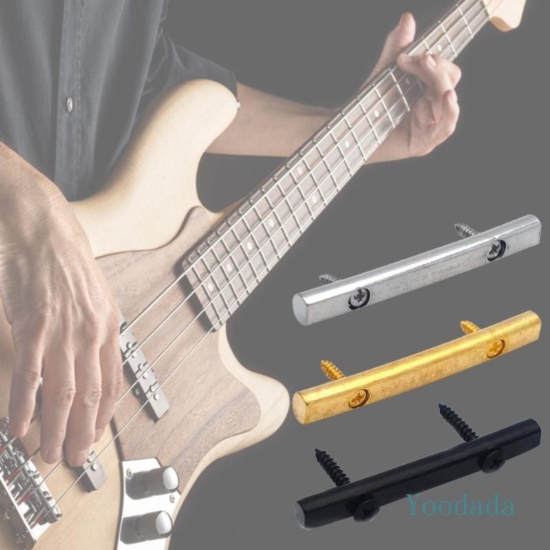 Yoo 45x5 มม. Chrome ทองเหลืองกีตาร์ String Retainers บาร์ Tension Bar สําหรับระบบ Tremolo