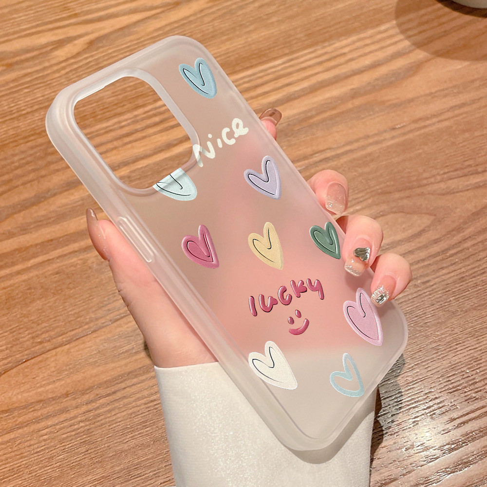 COD เปลือกนิ่ม Case เคส iPhone 14 11 13 15 12 Pro Max 15 Plus เคส iphone 11 Loveโทรศัพท์มือถือนิ่ม แบบใส บางพิเศษ