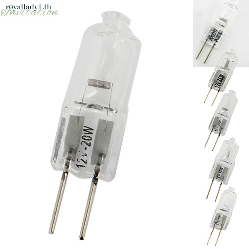 [ในสต็อก] G4 หลอดฮาโลเจนแคปซูลโคมไฟหลอดไฟ 5W 10W 20W 35W 50W 12V 2Pin หลอดไฟ