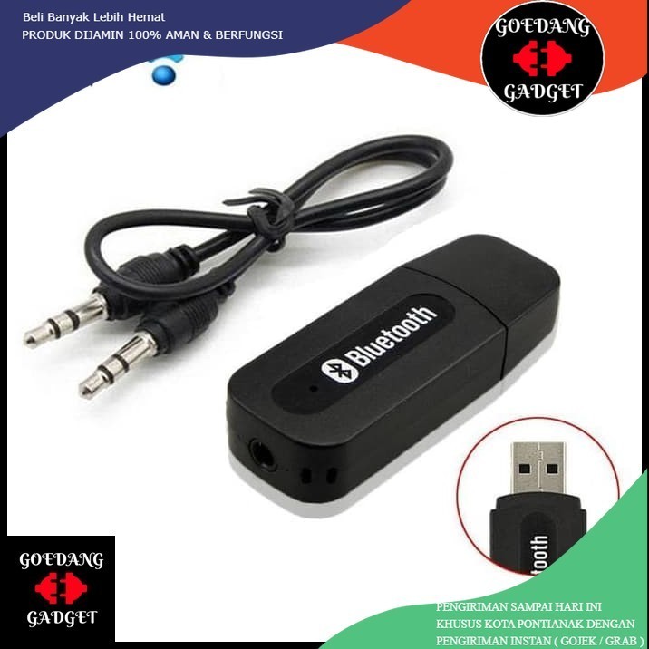 CK-02 บลูทูธ RECEIVER MUSIC เป็น AUX AUDIO CK02 BT AUDIO USB ไร้สาย | ลําโพงเพลง RESIVER ขนาด 3.5 มม
