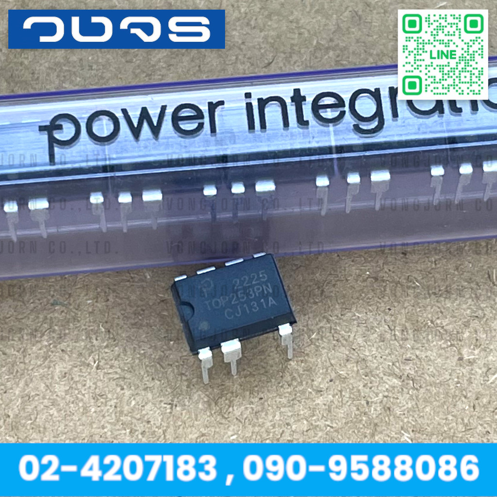 IC TOP253PN Power Integrations TOPSwitch-HX Family AC-DC Converter, EcoSmart, Off-Line Switcher Adva