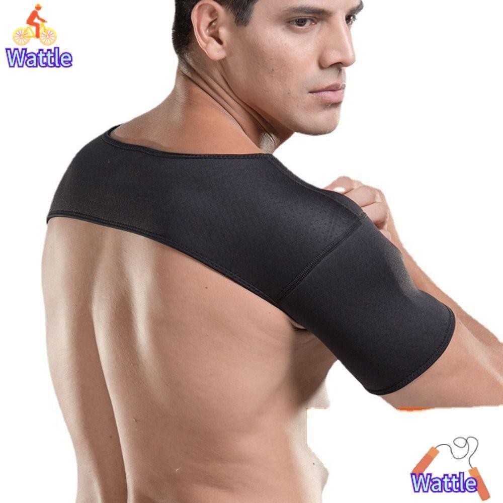 Wattle Safe Protector Shoulder, Easy Wear Breathable Double Shoulder Back Support, Portable Basketball Badminton Weightlifting ​กีฬารั้ง
