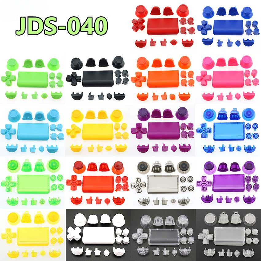 1 ชุดจอยสติ๊ก Dpad R1 L1 R2 L2 ทิศทางคีย์ ABXY ปุ่มสําหรับ Sony PS4 Pro Slim Controller JDS-040 JDS-050 055 ชุดปุ่ม