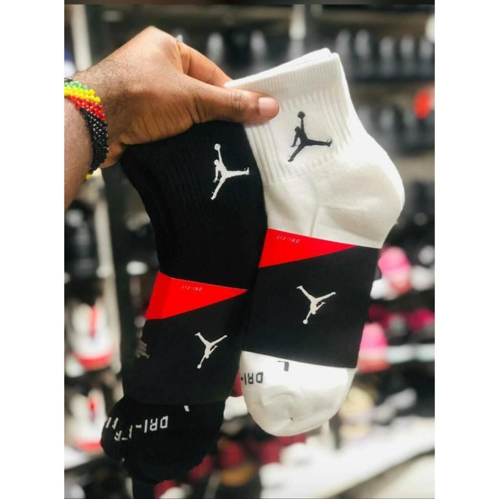 ถุงเท้า Jordan แท้ (แพ็ค3คู่) หนานุ่มตรงปก ถุงเท้ากีฬา ถุงเท้าไนกี้ ถึงเท้าบาส