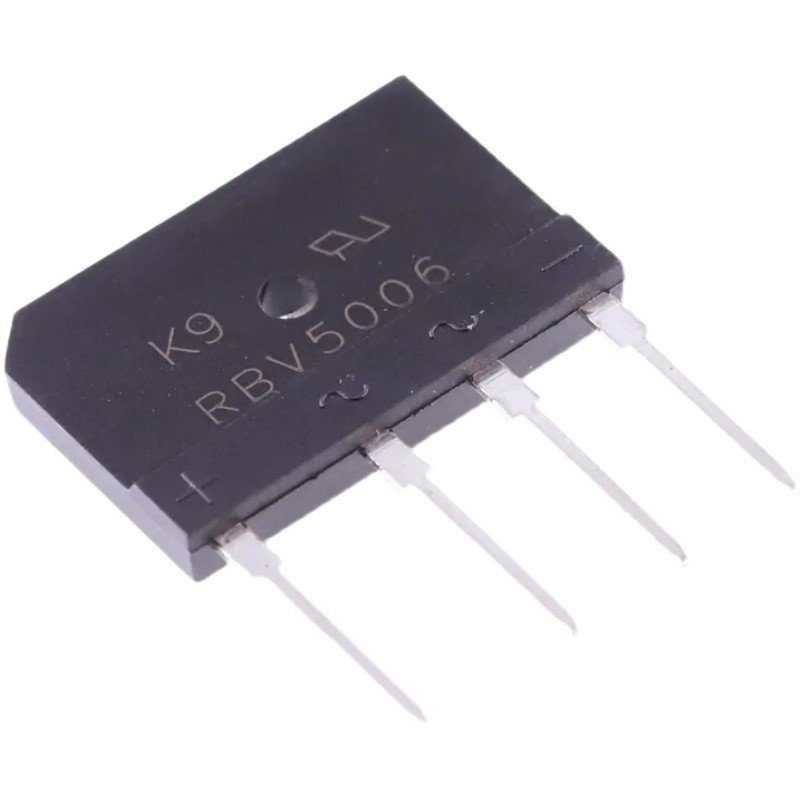R RBV5006 สะพานวงจรเรียงกระแสแรงดันสูง 50A 600V สะพาน Stack RBV5010 1,000V Power Amplifier แบนสะพานสูงยี่ห้อใหม่พร้อมสต็อก RBV5006 50A 600V, RBV5010 50A 1,000V