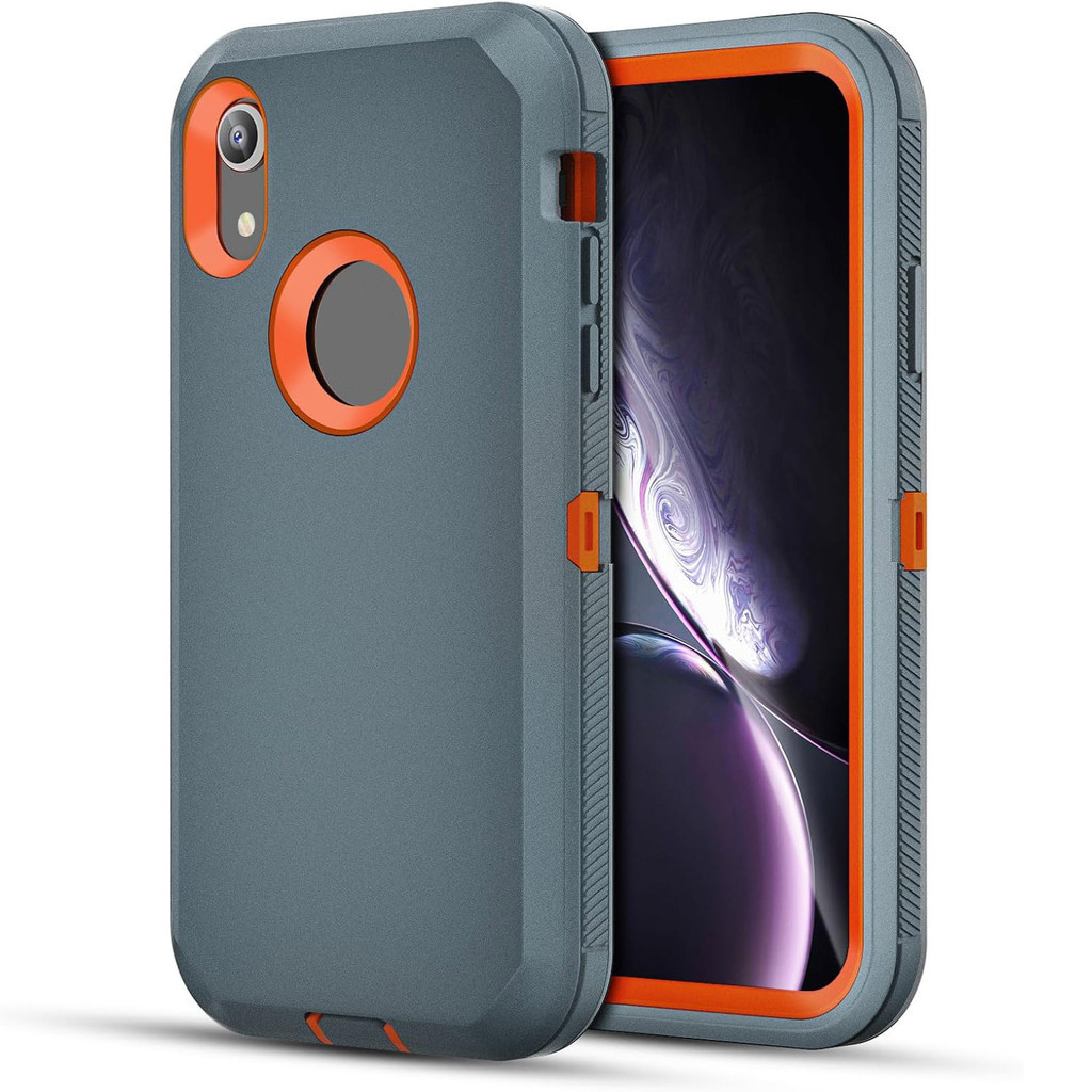 สําหรับiphone XR X/XS MaxกรณีHeavy Dutyป้องกันกันชนDrop Protectionกีฬากลางแจ้งDual LayerเกราะกันกระแทกทนทานMatteสําหรับiPhone 15 14 Plus 13 Mini 12 11 Pro Max