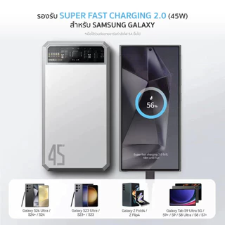 [ส่งไว] Orsen by Eloop E43 แบตสำรอง 25000mAh QC 3.0 PD 45W Max PowerBank Type C Output พาวเวอร์แบงค์