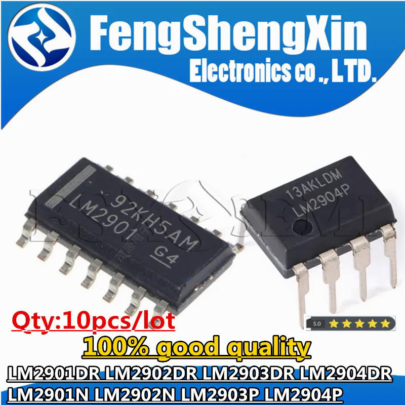 10pcs LM2904DR SOP-8 LM2904 SOP LM2903DR LM2903 LM2902DR SOP-14 LM2902 LM2901DR LM2901 LM2904P LM290