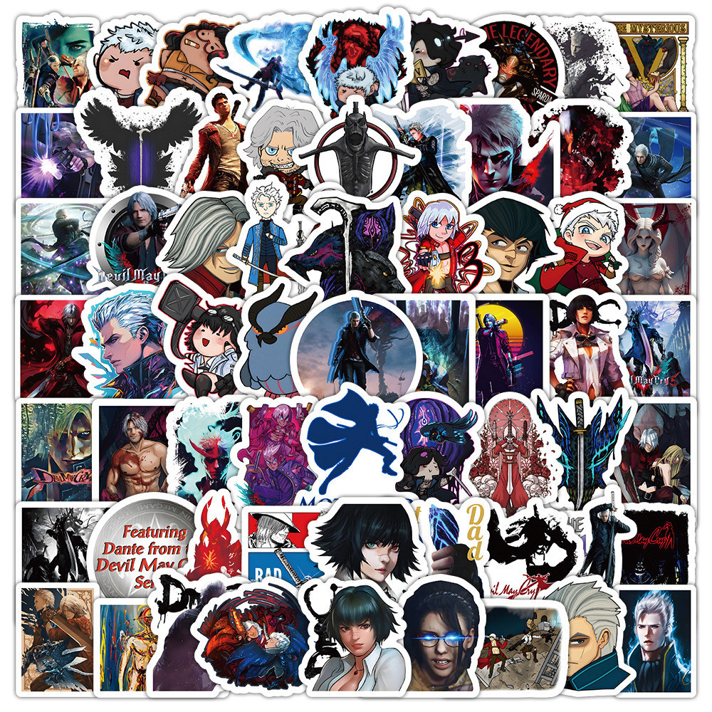 100 ชิ้น Devil May Cry วิดีโอเกมสติกเกอร์สมุดภาพกันน้ํา