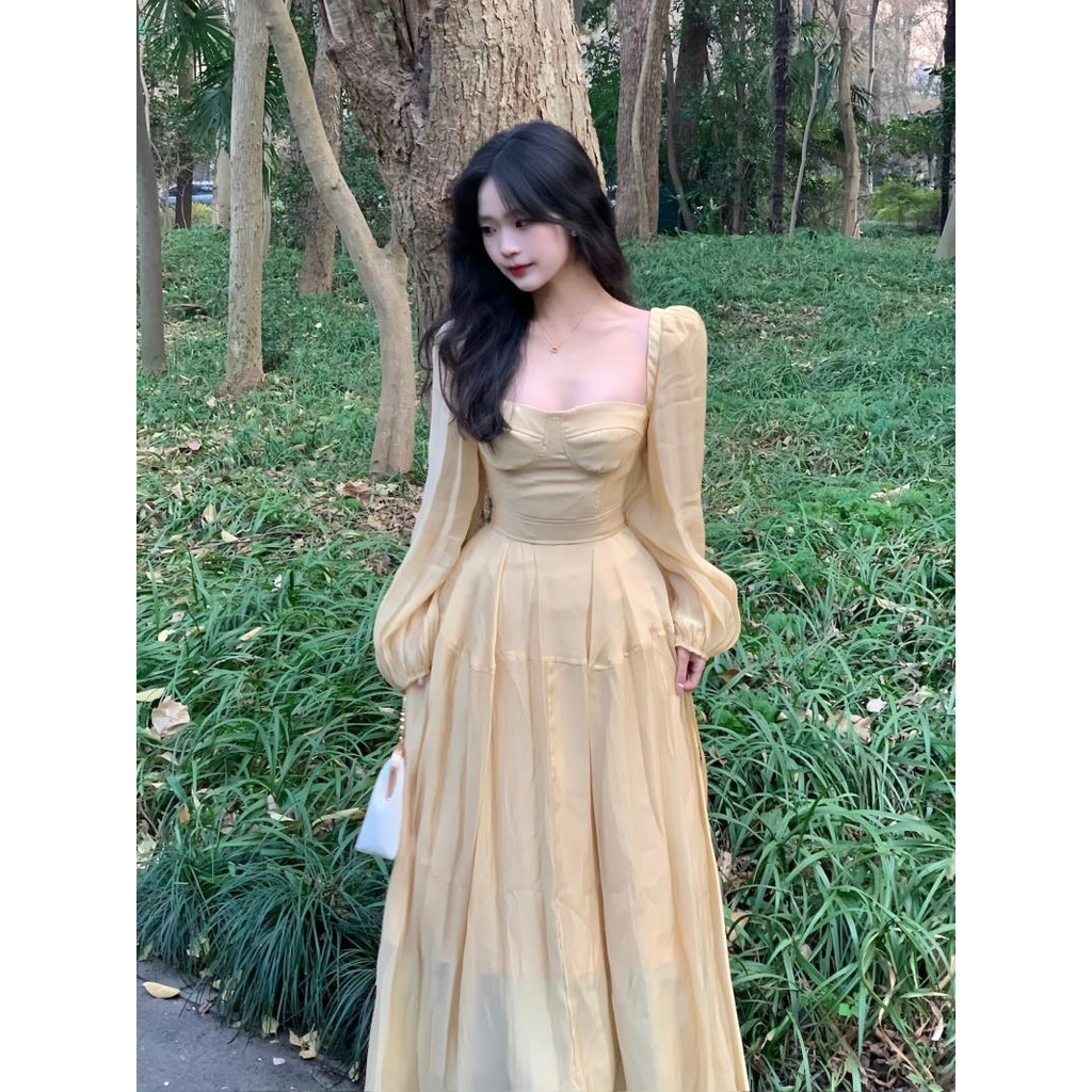 สไตล์ Pastoral ฝรั่งเศสสไตล์ใหม่สไตล์ Mori Super Fairy เอวแคบ Slimmer ผู้หญิง High-End เสื้อผ้าหรูหรา Classy 2025 ชุด NT2C