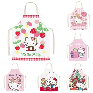 ผ้ากันเปื้อน Hello Kitty Anti-Fouling Oil-Proof รุ่นผู้ใหญ่เ…