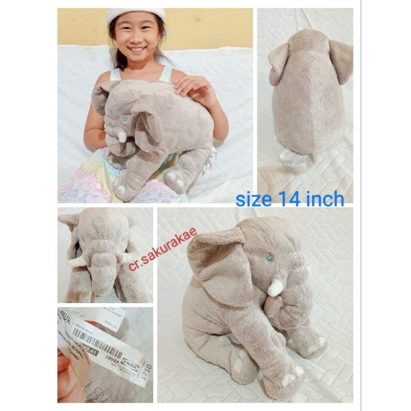 ห้อยกระเป๋า (พร้อมส่ง) ตุ๊กตามือสอง คัดเกรด ช้าง ช้างตัวใหญ่ ตุ๊กตาช้าง elephant ตุ๊กตาลิขสิทธิ์แท้ 