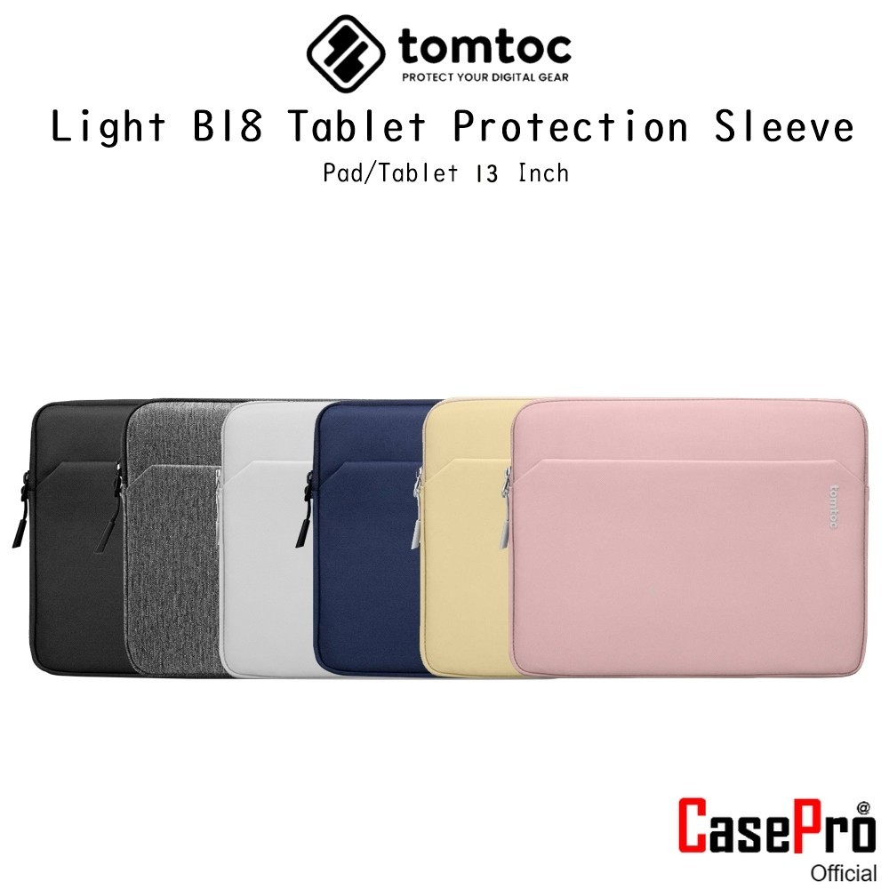 Tomtoc Light-B18 Protection Sleeve ซองกระเป๋าเกรดพรีเมี่ยม สำหรับ iPad/Tablet 13 Inch