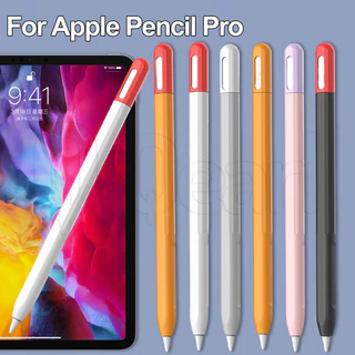 เคสซิลิโคนสีสําหรับ Apple Pencil Pro - ปลอกกันลื่นกันกระแทกบางเฉียบ - ปลอกปากกาสไตลัสแบบนุ่มตัวป้องกันแบบสัมผัส - แฟชั่นฝาครอบป้องกันป้องกันรอยขีดข่วนหลากสี