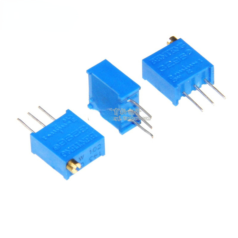 3296w Multi-Circle Adjustment Potentiometer 1K2K5K10K20K50K100K200K1M Top Adjustment 103 204 (5K), 10K), 203 (20K), 50K), 104K), 50K), 50K), 50K), 50K), 101010 (10R), 10200r (100K), 1000M (100K), โพเทนชิโอมิเตอร์ 1000M