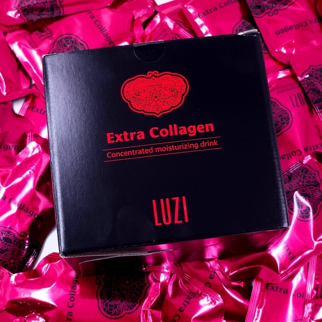 Luzi extra collagen 30 ซอง คอลลาเจนสดชนิดดื่ม การันตีด้วยรางวัลจากนิตยสาร vogue ต่อเนื่องเกิน 10 ปี